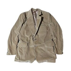 Vintage Shannon Silvers Reading British Corduroy Blazer Sport Coat Brown Mens 42